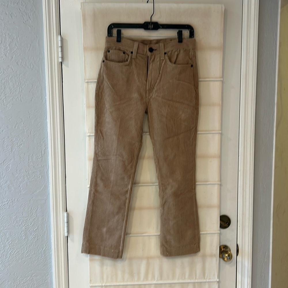 Rag & Bone Brown Corduroy Solid Wide Ankle Pant